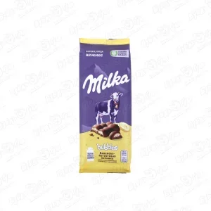 Фото для Шоколад Milka bubbles молочный пористый банано-йогуртовая начинка 92г