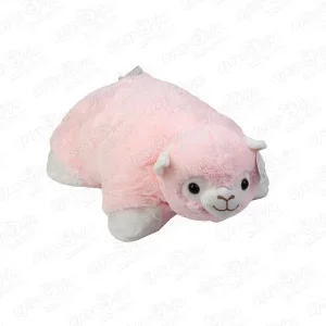 Игрушка-подушка овечка Викки розового цвета