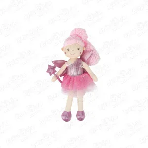 Фото для Игрушка Куколка-фея с крыльями розовая 38см