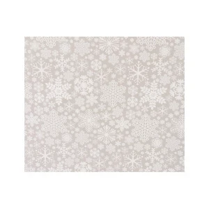 Фото для Бумага подарочная Снежинки серые 0,7х2м в ассортименте