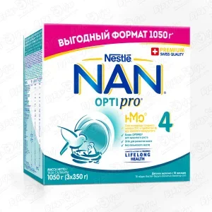 Фото для Молочко Nestle NAN OPTIPRO 4 1050г с 18мес БЗМЖ