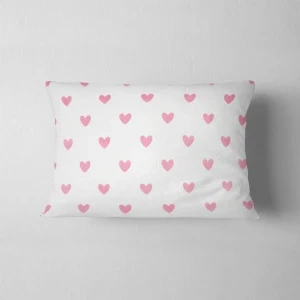 Фото для Наволочка BUBURU Baby сердечки белая 40х60см