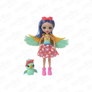 Кукла Enchantimals Прита с попугаем Флат