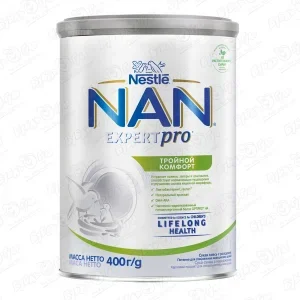 Фото для Смесь Nestle NAN EXPERTPRO Тройной комфорт 400г с 0мес БЗМЖ