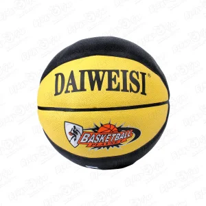 Мяч баскетбольный черно-желтый