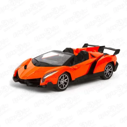 Фото для Автомобиль гоночный Lanson Toys р/у с педалями и рулем оранжевый 1:16