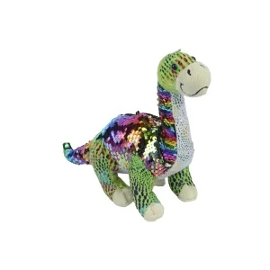 Фото для Игрушка мягкая Диплодок цветной в пайетках 20см