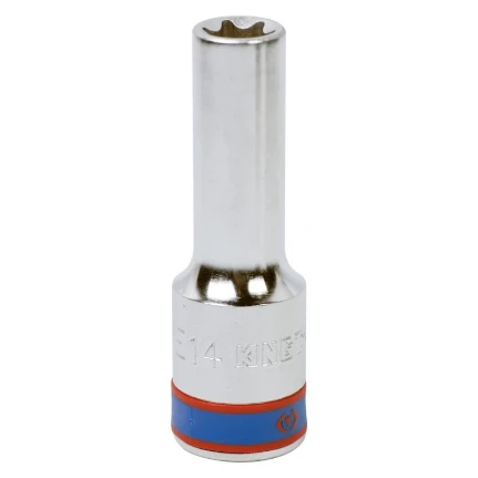 Фото для Головка торцевая TORX E-стандарт 1/2", E14. L=77мм KING TONY 427514M