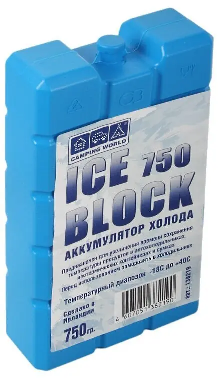 Аккумулятор холода Camping World Iceblock 750 (вес 750 г) [1/1/16]
