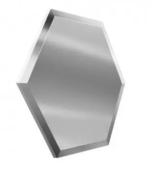 Плитка зеркальная серебро фацет "Сота" 200*173 ДСТ