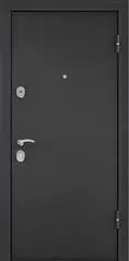 Дверь металлическая темно-серый букле графит, левая, фурн.хром 950*2050*70 (2мм) ТОРЭКС