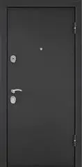 Дверь металлическая темно-серый букле графит, левая, фурн.хром 950*2050*70 (2мм) ТОРЭКС