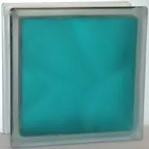 Стеклоблок Волна морская волна матовый 190*190*80 Glass Block