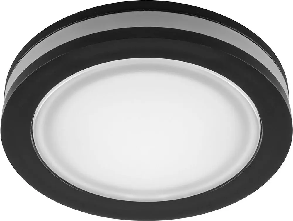 Светильник светодиодный AL600 черный круг ФЕРОН