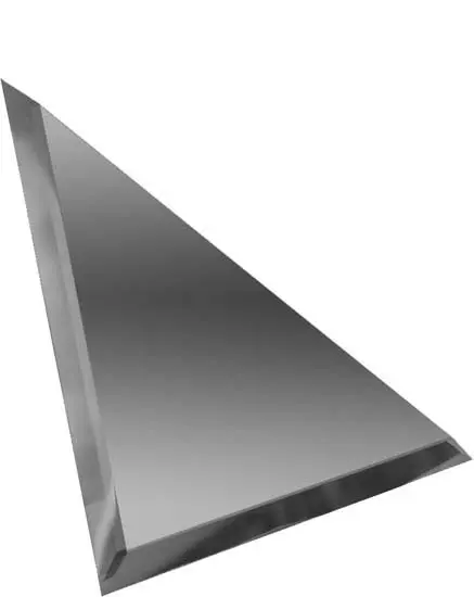 Плитка зеркальная графитовая фацет "Треугольная" 200*200 ДСТ