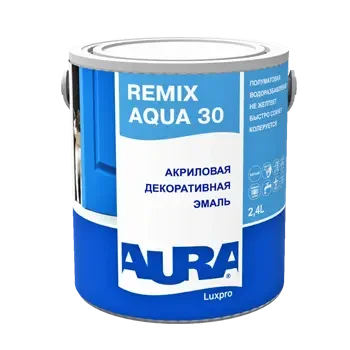 Фото для Эмаль акриловая "Aura Luxpro Remix Aqua 30" 2,4 л ЭСКАРО