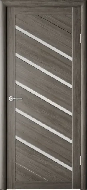 Фото для Полотно дверное серый кедр Эко-шпон стекло матовое 800*2000*40 ФРЕГАТ
