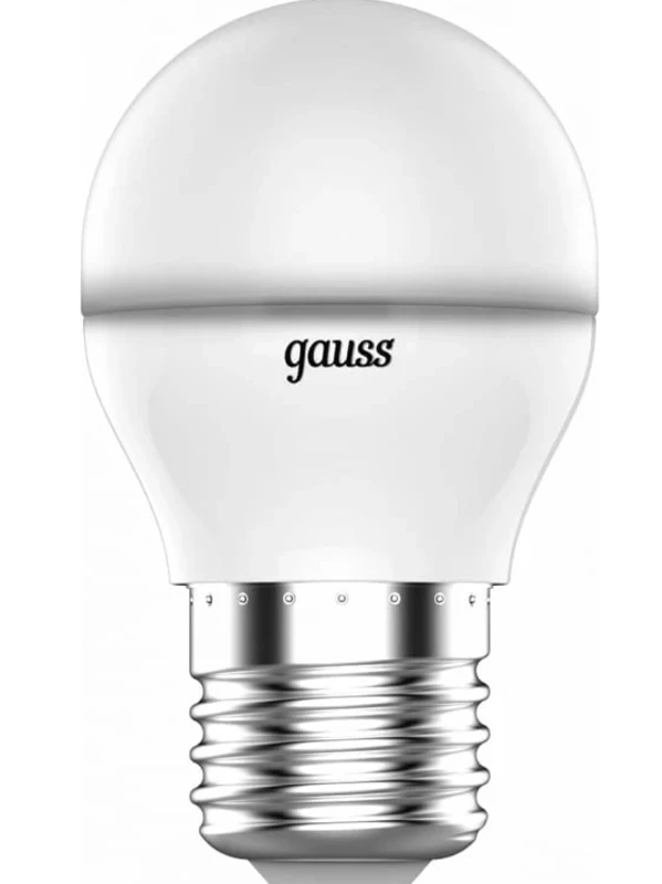 Лампа LED-G45-6Вт-4,1K E27 Gauss диммер. 29471