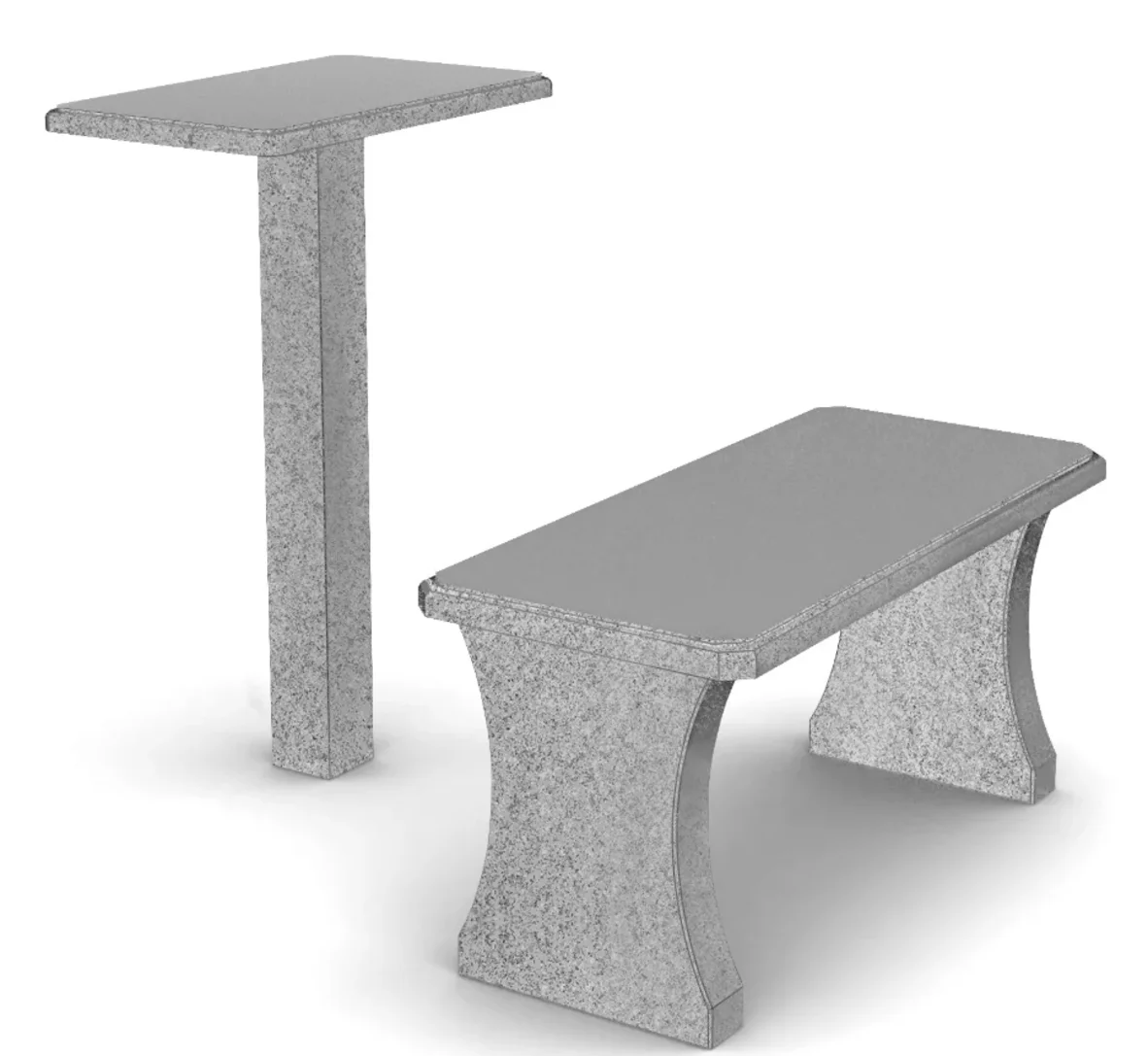Комплект стола PST-01, светло-серый