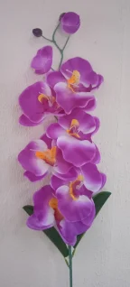 Фото для Ветка орхидеи 6 голов 2 бутона Н:92см в уп. 10