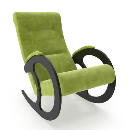 Фото для Кресло-качалка Блюз Модель 3 (Венге-эмаль/Ткань Зеленый Verona Apple Green)