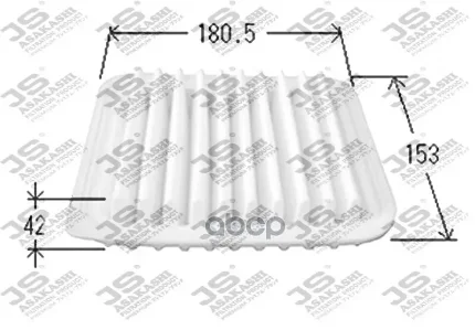 Фото для Фильтр Воздушный A-972 Js Asakashi A972j (Alto) JS Asakashi арт. A972J