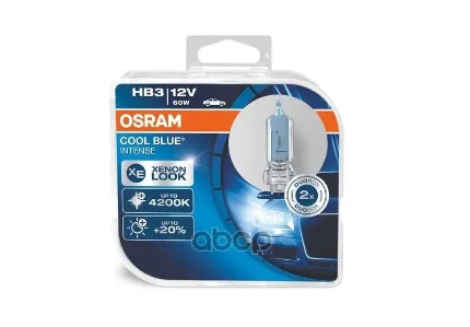 Фото для А/Лампа Hb3 12v 60w [P20d] Osram 9005cbi-Hcb (Цвет Голубовато-Белый,4200k) Osram арт. 9005CBI-HCB