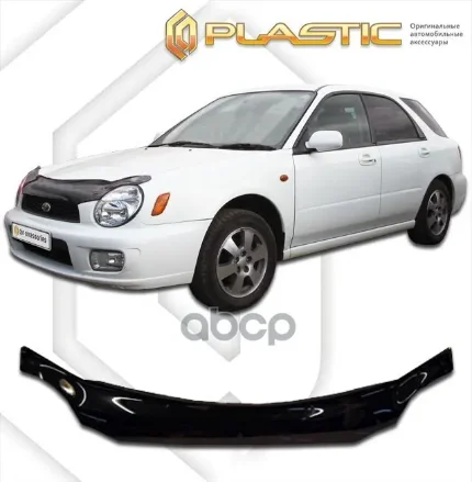 Фото для Дефлектор Капота Su Impreza 1999-2002г Gga, Ggb Чёрный (Мухобойка) CA plastic арт. 2010010101015