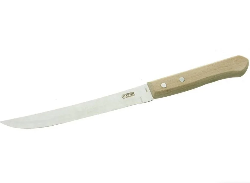 Нож поварской серия "Элегант"на деревянной ручке длина 260/150мм