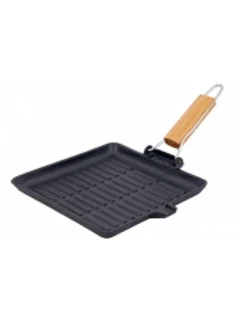 Фото для Сковорода-гриль чугун съемн/руч 27,5*25см TM MY REAL IRON COOK