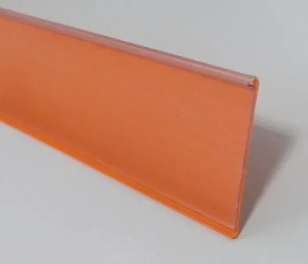 Ценникодержатель полочный DBR 39*1000/OR  оранжевый