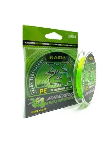 Фото для Плетеный шнур KAIDA PREMIUM 4X PE 100м в ассорт