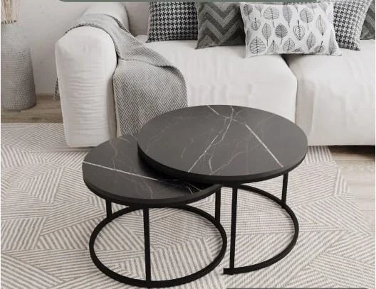 Фото для Стол журнальный Гармония ЛДСП разборный(Черный матовый, Файерстоун) САН