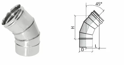 Фото для Отвод моно ОМ-Р 45*, 430, 0,8 D 150