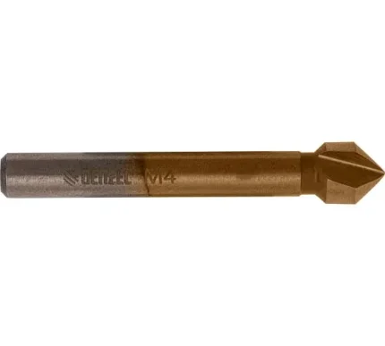Зенковка конусная под М4, HSS, по металлу, цилиндрический хвостовик Denzel 72302