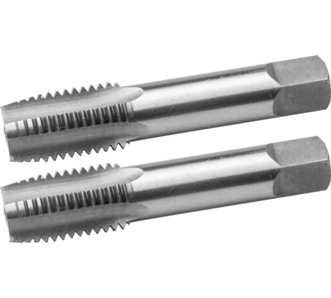 ЗУБР М10x1.5мм, комплект метчиков, сталь 9ХС, ручные, 4-28006-10-1.5-H2