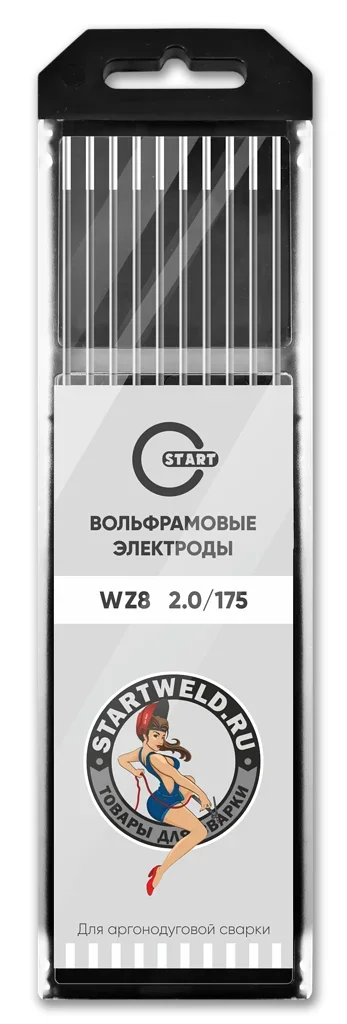 Вольфрамовый электрод WZ 8 2,0/175 (белый) WZ2020175