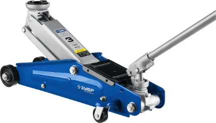 Фото для ЗУБР Т-70, 3 т, 130 - 410 мм, подкатной домкрат с поворотной ручкой, Профессионал (43052-3)