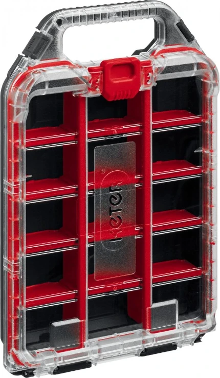 Фото для KETER STACKNROLL, 242 х 388 х 78 мм, (10″), пластиковый органайзер с 15 регулируемыми ячейками (38408)