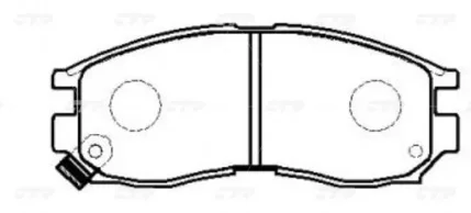 Фото для Колодки тормозные дисковые CTR CKM7/GK0575/GP06043/PF3271