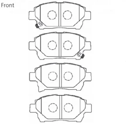 Фото для Колодки тормозные дисковые G-brake GP02004/GP-02183/PF1472/CKT8