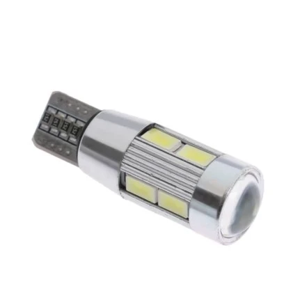 Фото для Автомобильная лампа Cartage, светодиодная, T10, 12 В, 10 SMD, линза