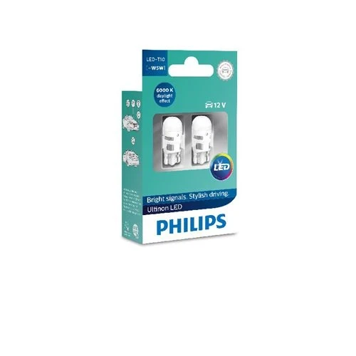 Фото для Лампа PHILIPS LED-T10 LED WHITE 12V 11961ULWX2