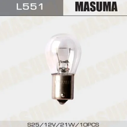 Фото для Лампа MASUMA 12v 21W BA15s S25 жел. цок. 1 кон.