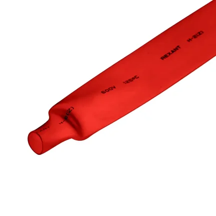 Фото для Термоусаживаемая трубка REXANT 20,0/10,0 мм, красная, упаковка 10 шт. по 1 м