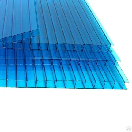 Фото для Сотовый поликарбонат (2100*6000*4мм) синий