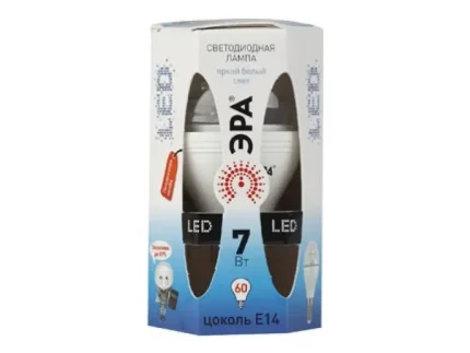 Лампа ЭРА LED smd P45-7w-842-E14 Clear (прозрачный)\