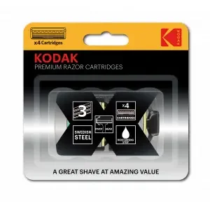 Сменные кассеты Kodak Premium Razor 3 лезвия 4 шт.