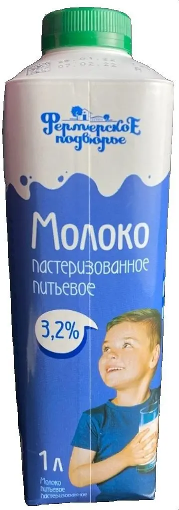 Молоко Фермерское подворье 3,2% 1л