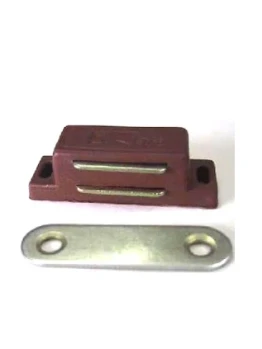 Защёлка магнитная одинарная коричневая